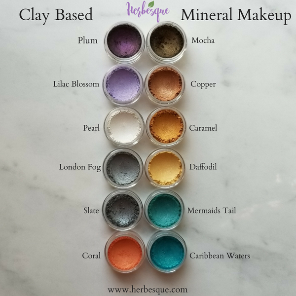 Clay Based Mineral Eyeshadows/Eyeliners