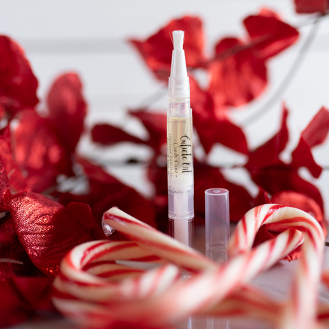 Candy Cane Cuticle Oil Brush Pen