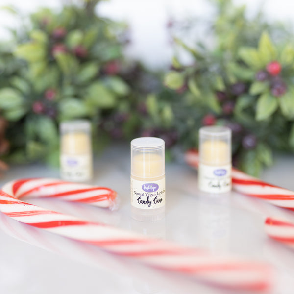 Candy Cane Mini Lipbalms