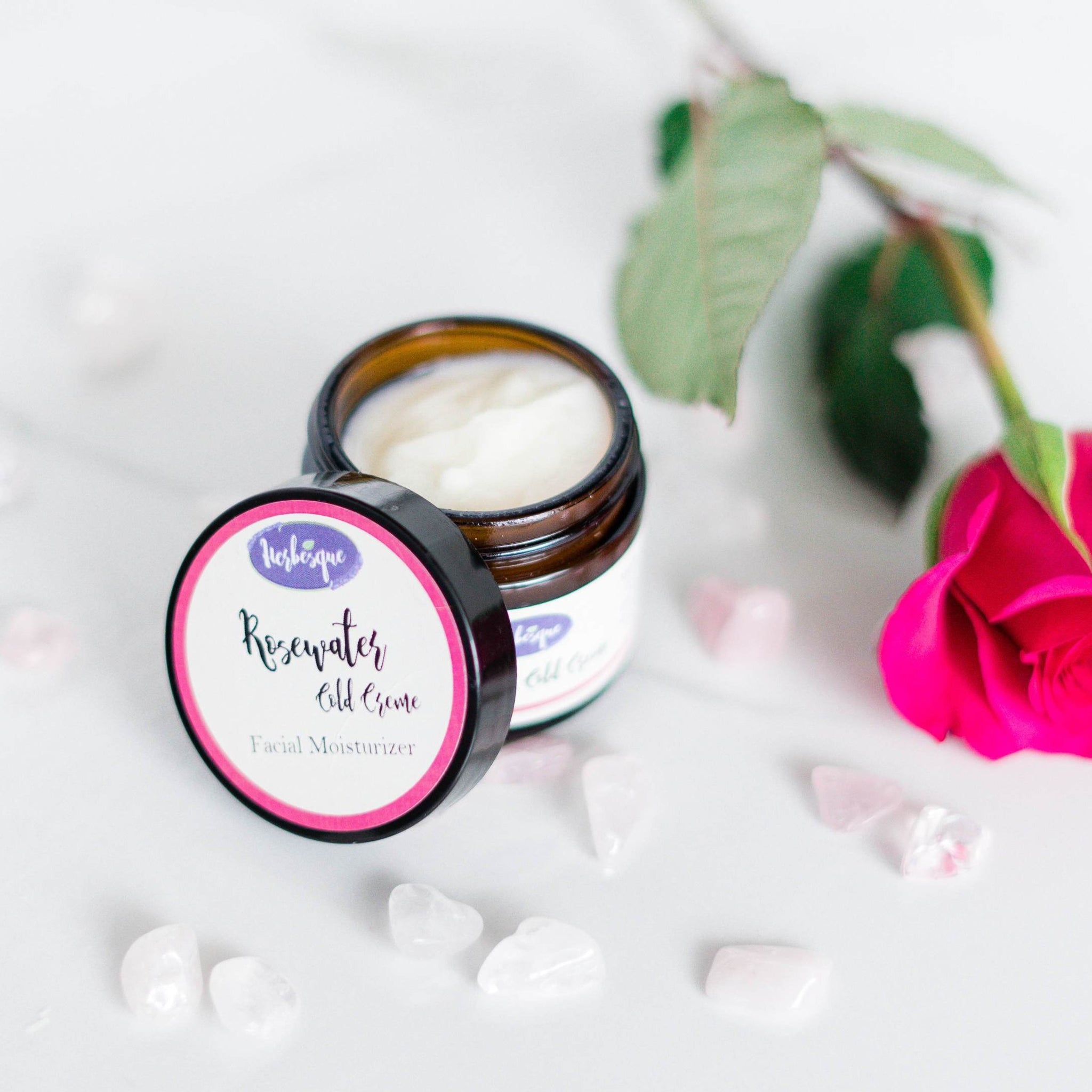 Rosewater Cold Creme Facial Moisturizer